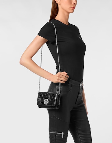 Philipp Plein Clutch in Zwart: voorkant
