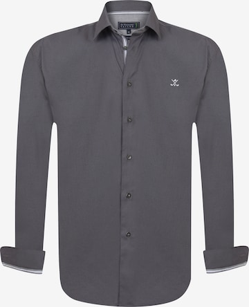 Sir Raymond Tailor Regular fit Button Up Shirt 'Chad' in Grey: front