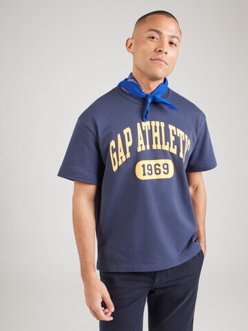 GAP Majica 'ATHLETIC' | modra barva: sprednja stran