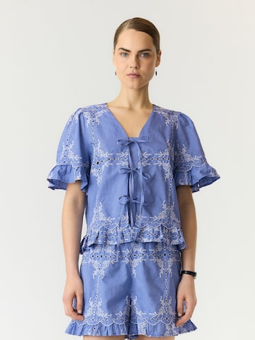 Camicia da donna di YAS in blu: frontale