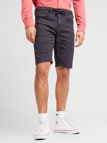 GARCIA Slimfit Shorts in Schwarz: predná strana