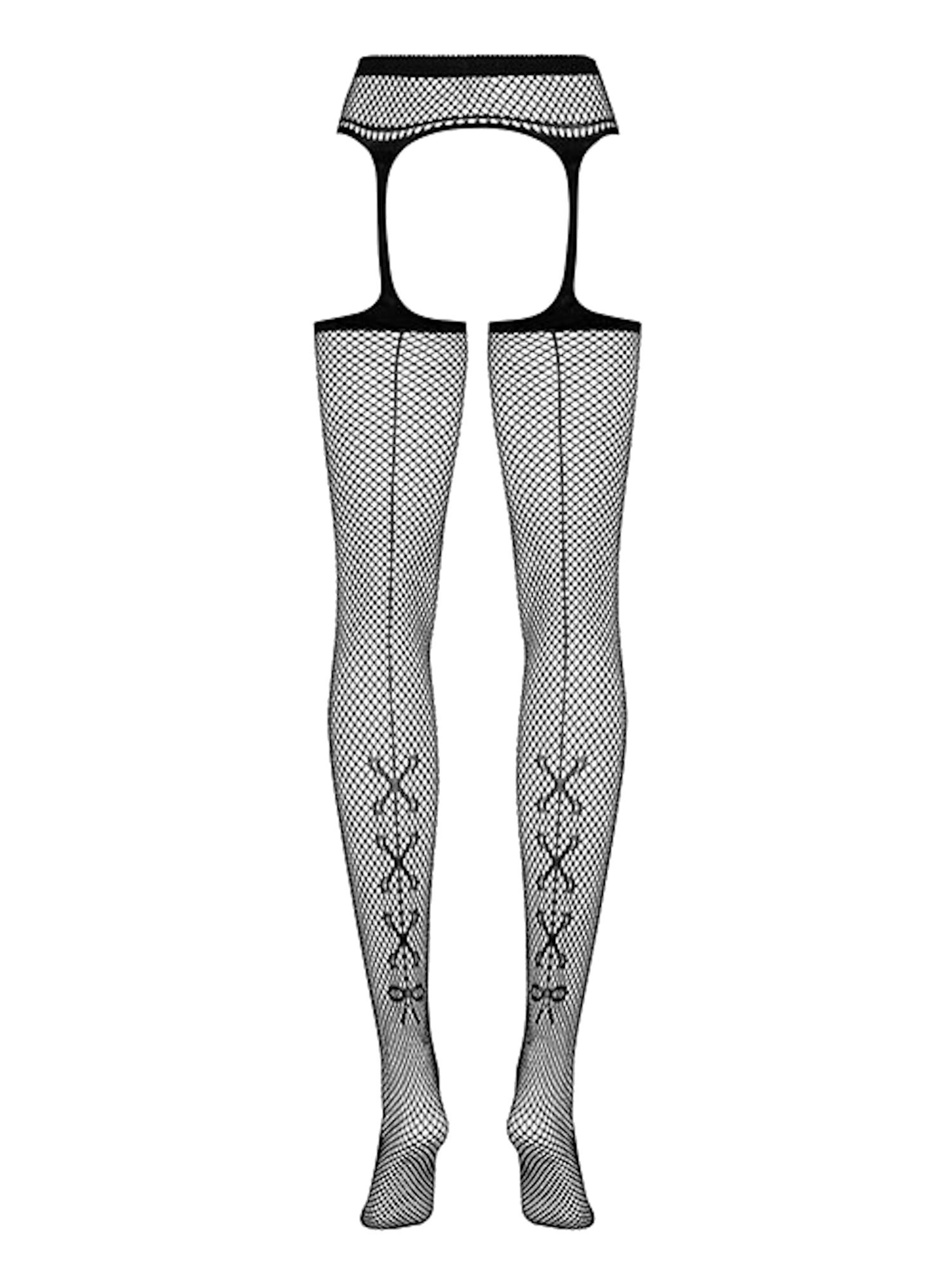 Obsessive Strümpfe mit Halterung 'S501'‌‌‌‌‌‌‌ in Schwarz
