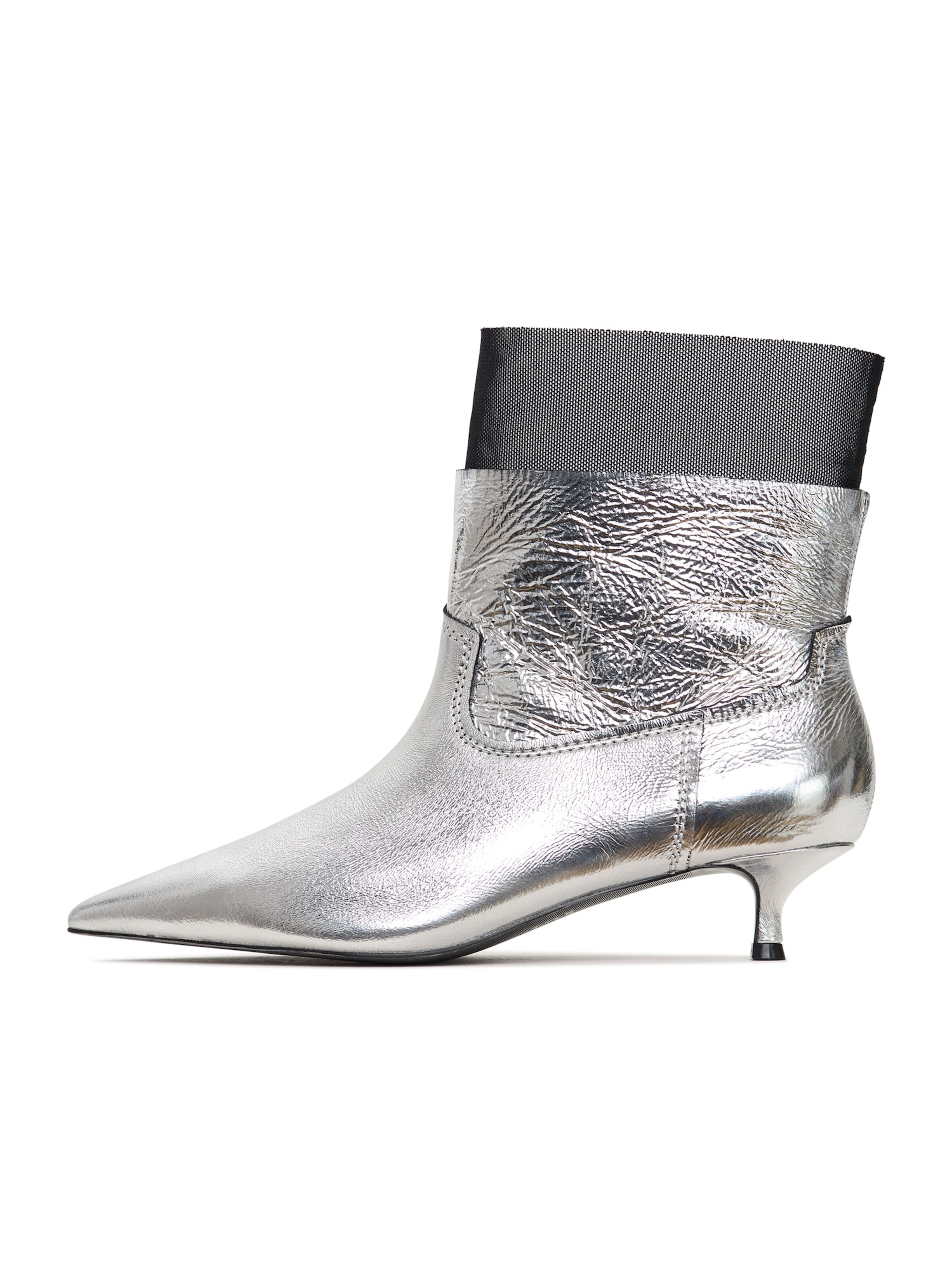 CESARE GASPARI Ankle boots in 36 in Black / Silver, Item view