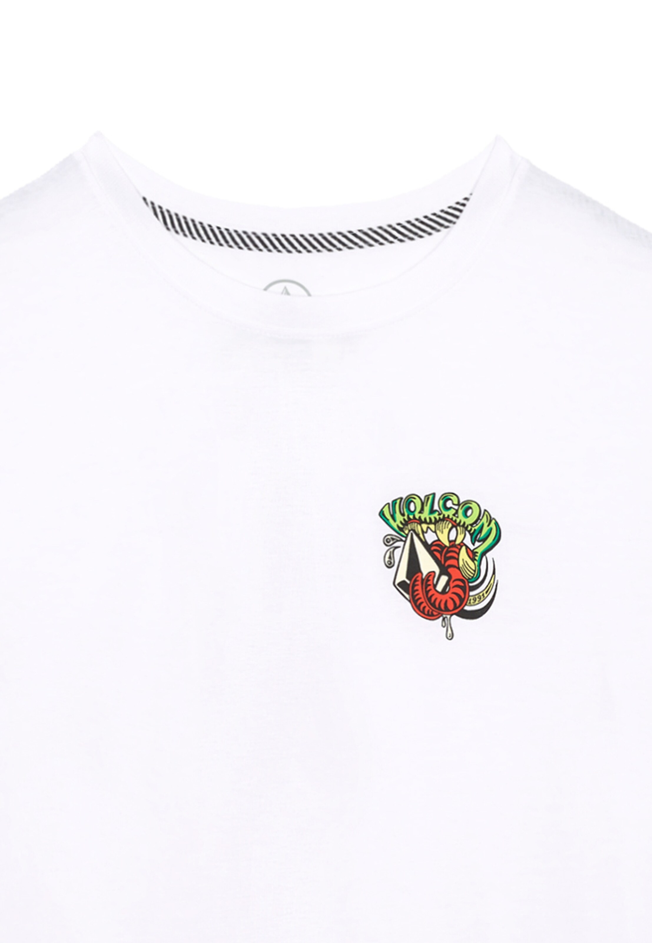 T-Shirt 'Snaky' Volcom en blanc