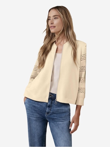 Giacca di felpa 'silk look jacket 324795' di STREET ONE in beige: frontale