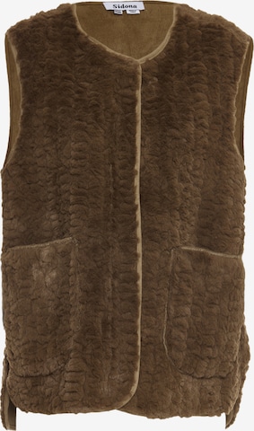 Sidona Vest in Brown: front