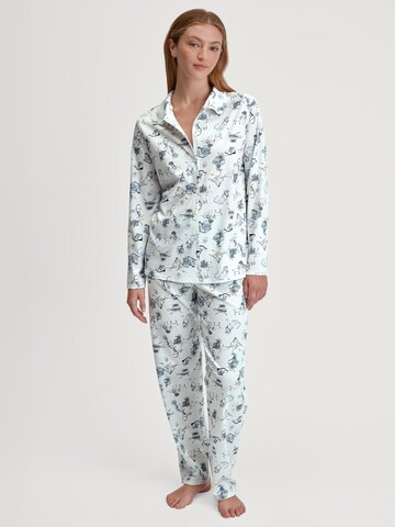 CALIDA Pyjama 'Swiss Resort'‌‌‌‌‌‌‌ in Blau