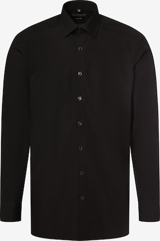 Finshley & Harding Regular fit Business Shirt in Black: front