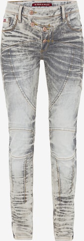 CIPO & BAXX Slimfit Jeans in Grijs: voorkant