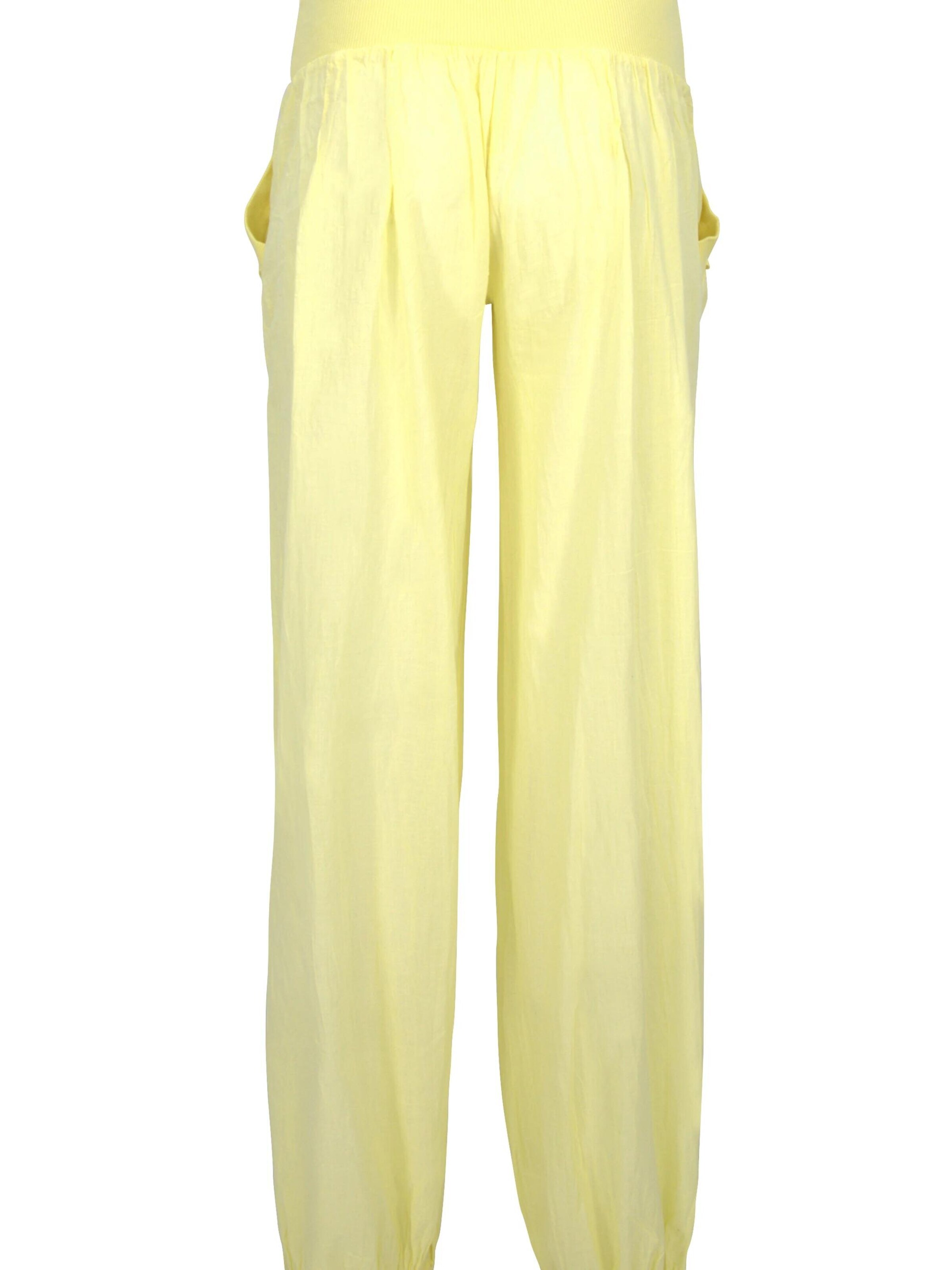 malito more than fashion Harem Pants in Yellow: front