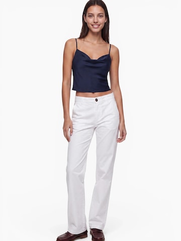 Fraternel Regular Chino Pants in White: front