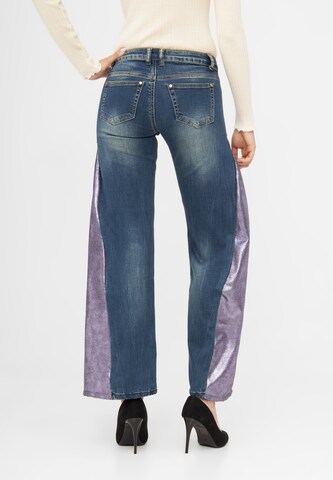 TOOche Wide Leg Jeans 'Violet' in Blau