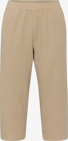 Pantalon 'KCNana' KAFFE CURVE en beige : devant