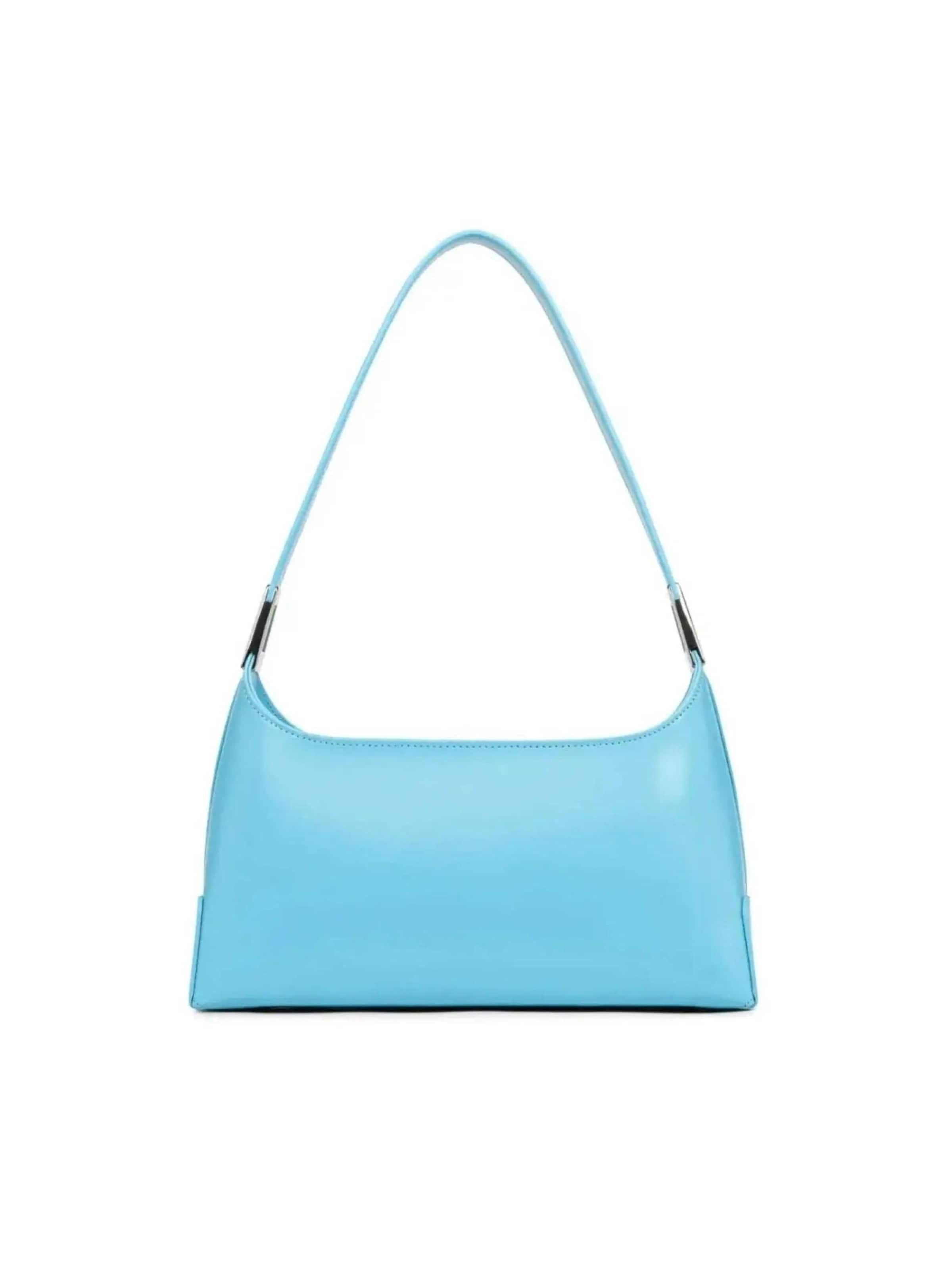 Borsa a mano 'Sac baguette Zippé M Suave Ace Lancaster Bleu Atoll' di LANCASTER Paris in blu: frontale