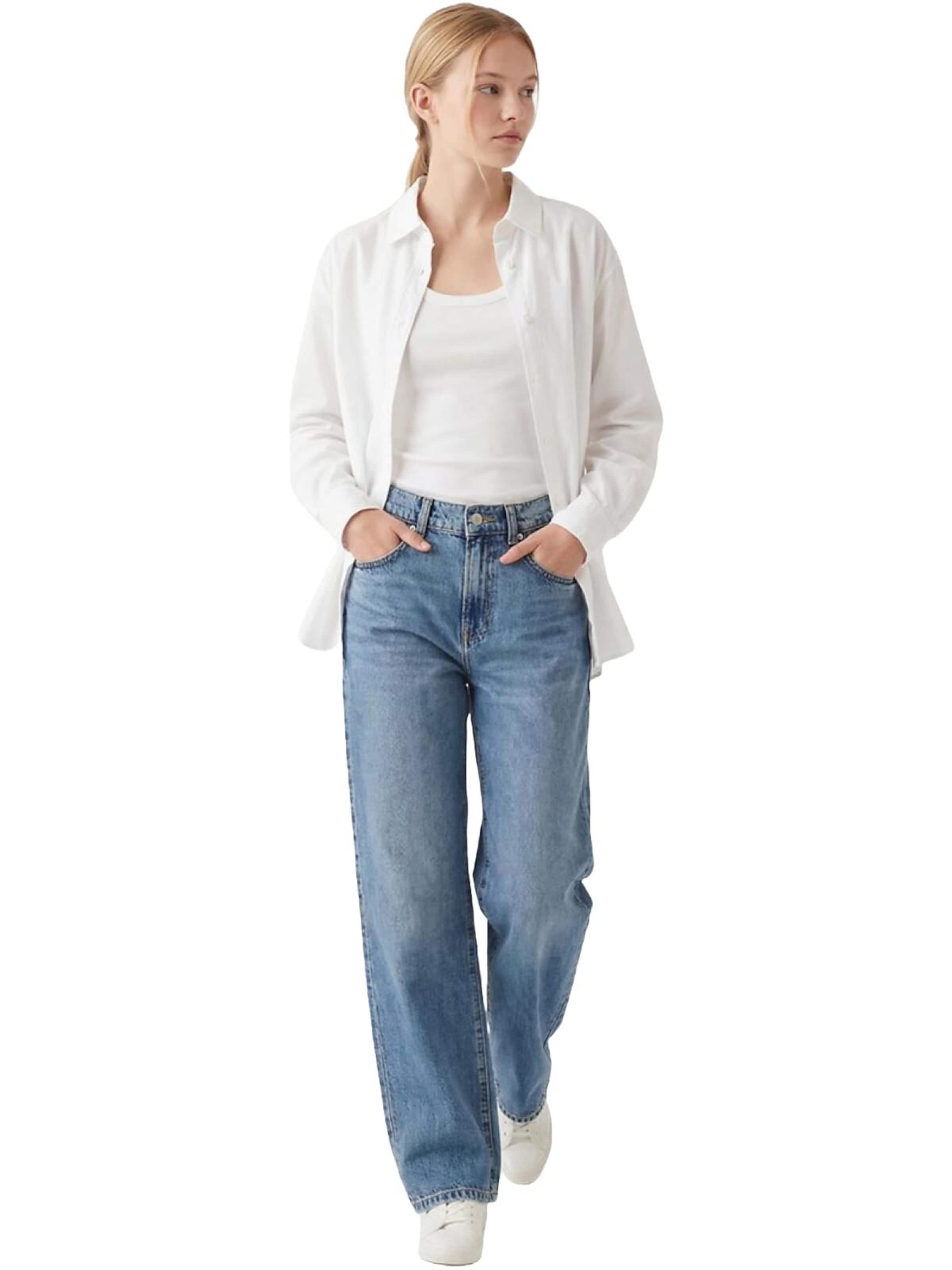 LTB Jeans - Ropa ancha Vaquero 'LTB Jeans Damen Larrie Tapered Baggy Mid Waist Jeanshose' en azul