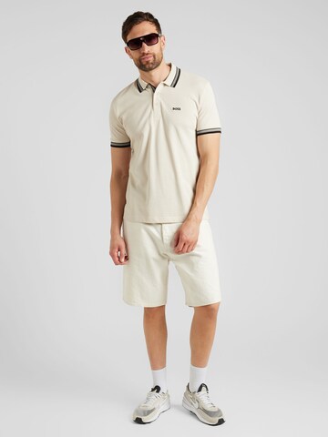 BOSS Poloshirt 'Paddy' in Beige