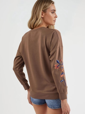 Sweat-shirt Hiccup en marron