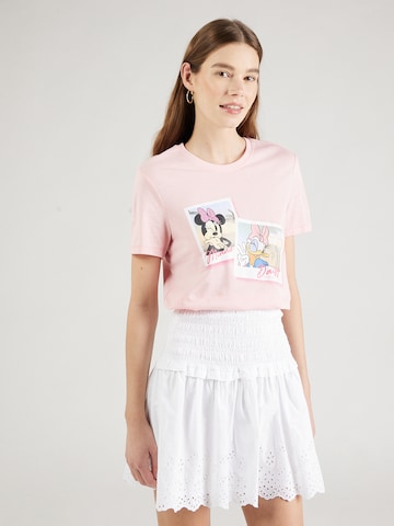 Tricou 'DISNEY' de la ONLY pe roz: față