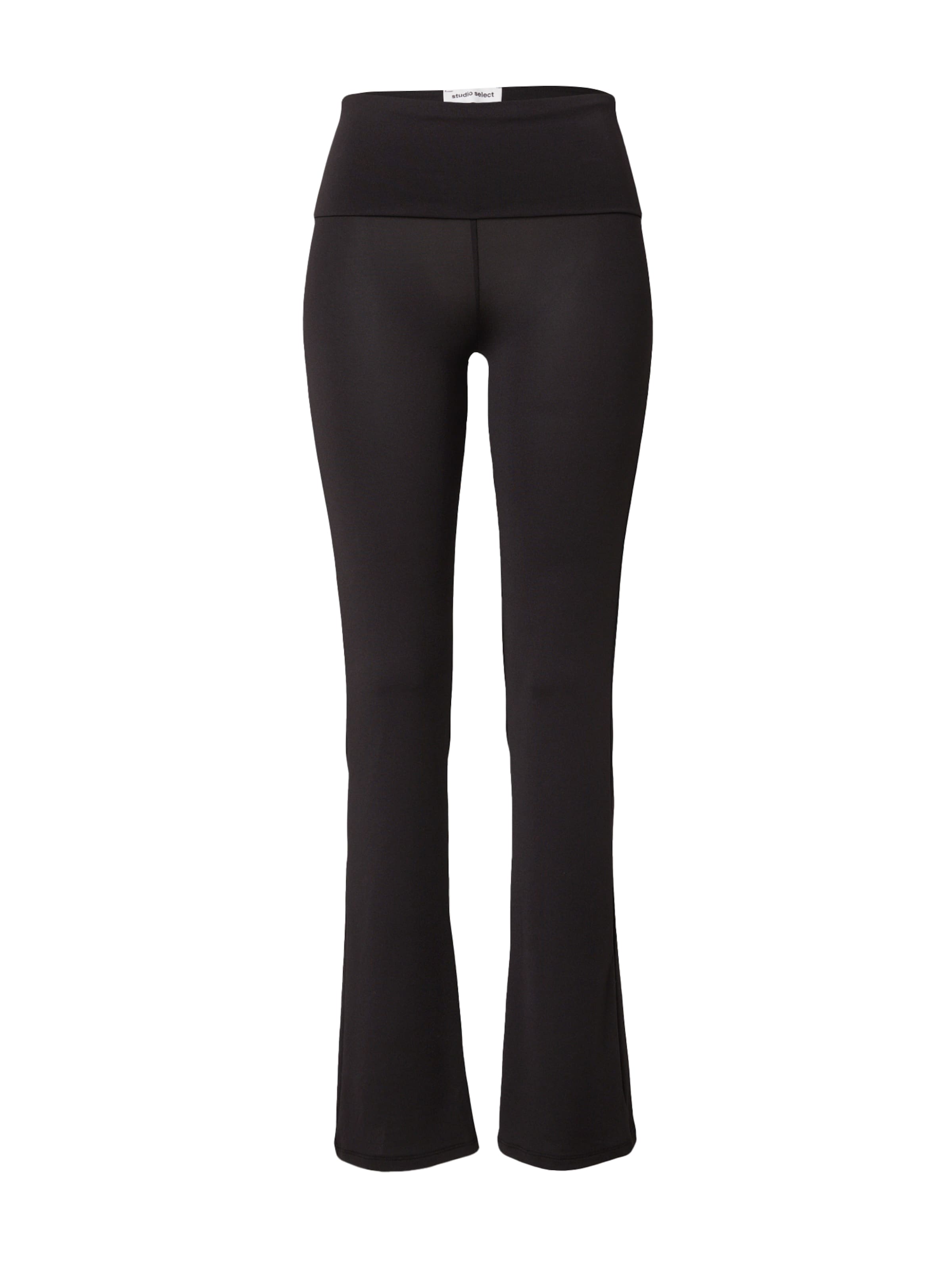 studioselect Flared Hose 'Lucca' in Schwarz: Vorderseite