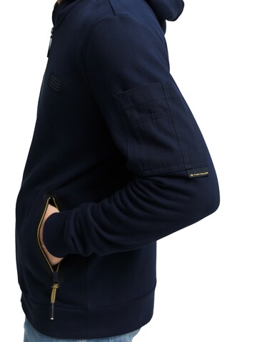 Veste de survêtement TOM TAILOR en bleu