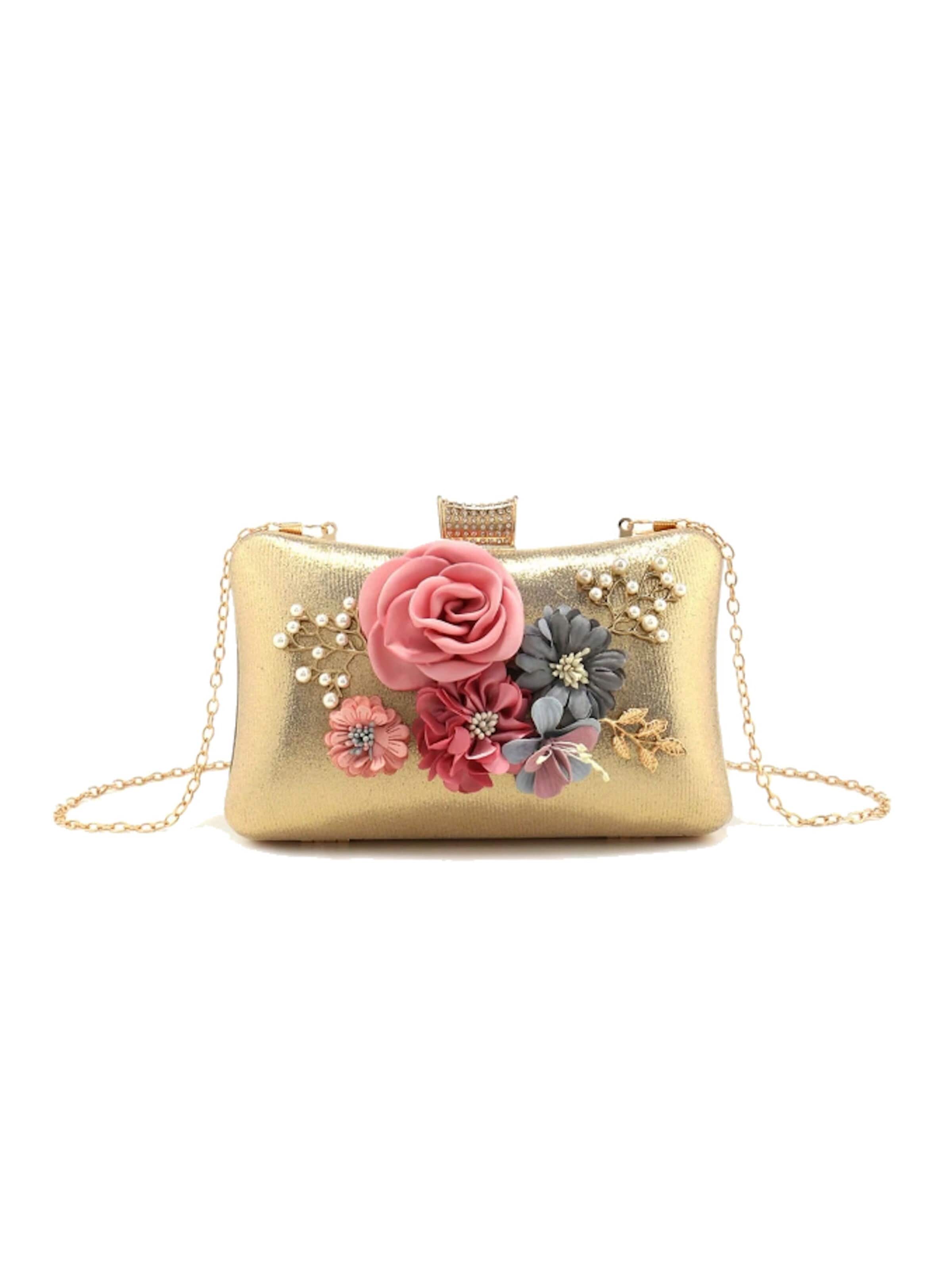 Tomshop24-7 Clutch 'Floris II'‌‌‌‌‌‌‌ in Gold: Vorderseite
