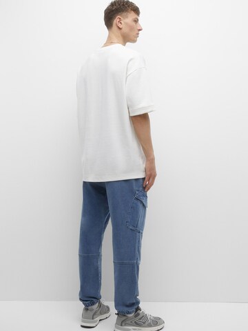 Pull&Bear Tapered Cargo jeans in Blue