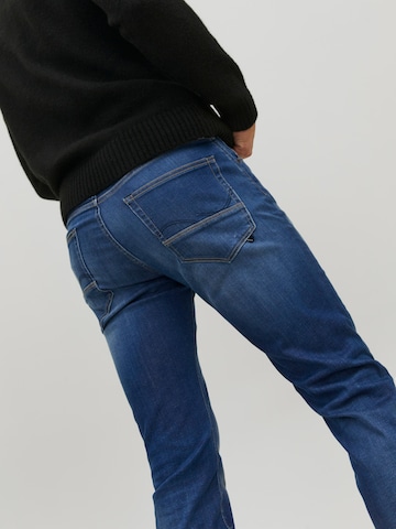 Coupe slim Jean 'GLENN FOX' JACK & JONES en bleu