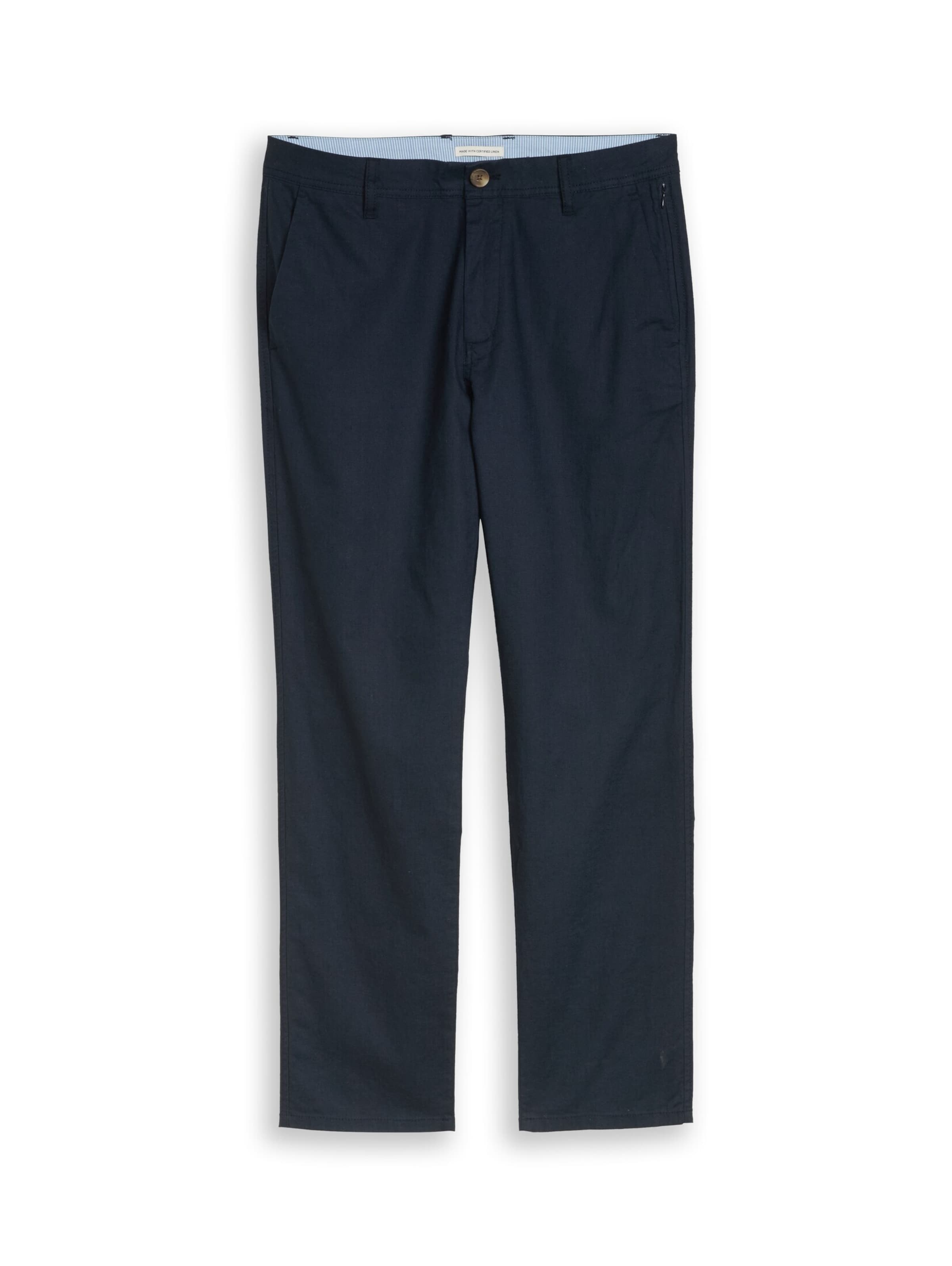 TOM TAILOR Regular Chino trousers in Blue: front