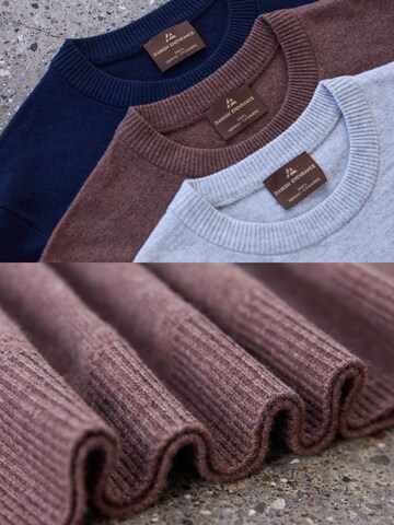 DANISH ENDURANCE Pullover 'Heritage Merino Cashmere' i brun