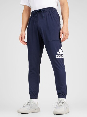 ADIDAS SPORTSWEAR Tapered Sporthose 'ESS' in Blau: predná strana