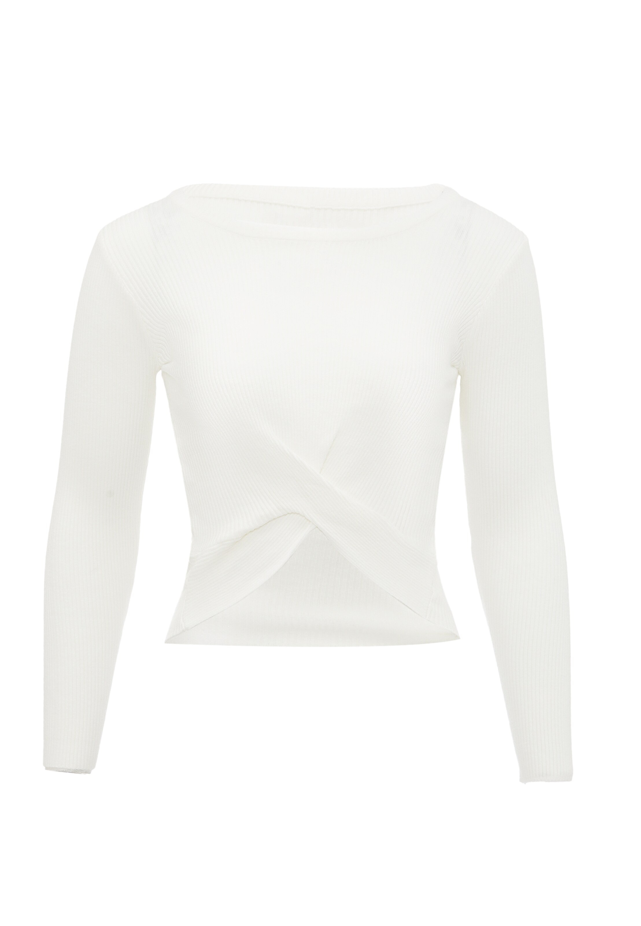 leo basics - Pullover em branco: frente