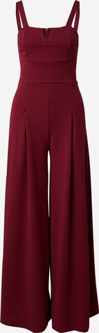 WAL G. Jumpsuit 'CHLOE' in Rood: voorkant