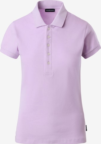 North Sails Poloshirt mit langer Knopfleiste in Lila: predná strana