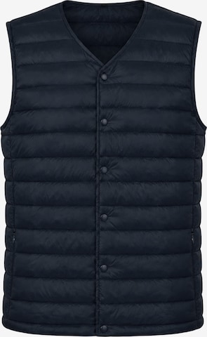 ALLTHEMEN Vest 'Stichlinie' in Blue: front