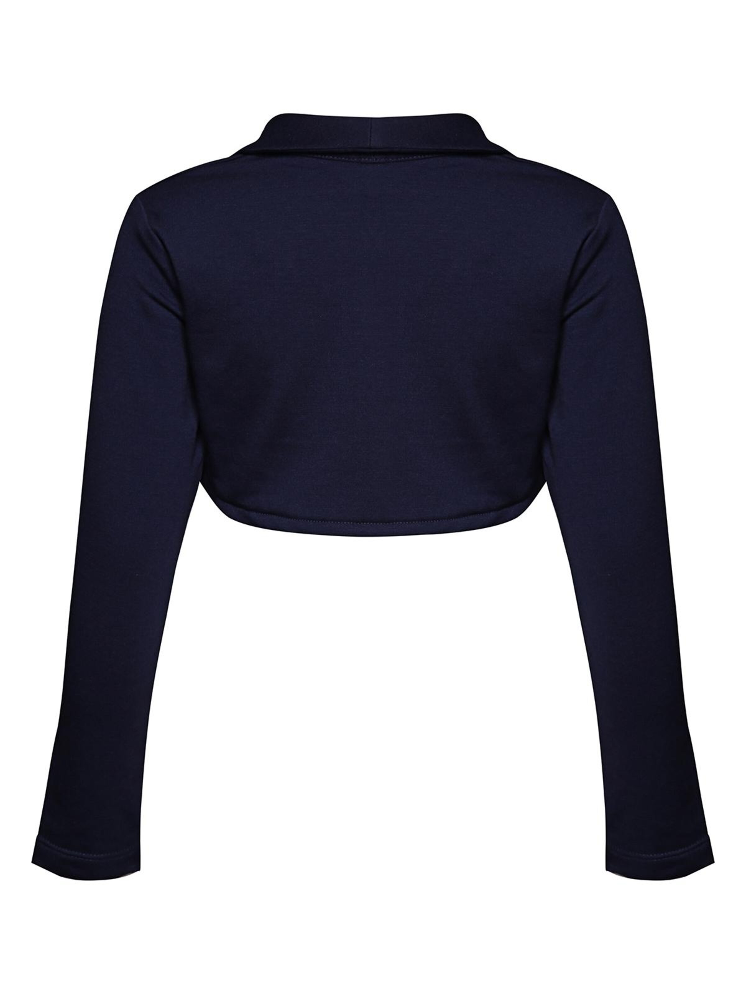 La V Bodywarmer 'Vest met lange kraag' in Blauw