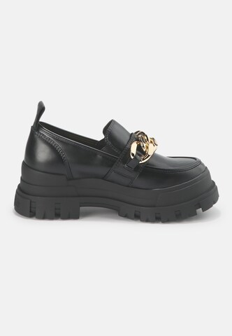 BUFFALO Slip-in 'ASPHA LOAFER CHAIN' i svart