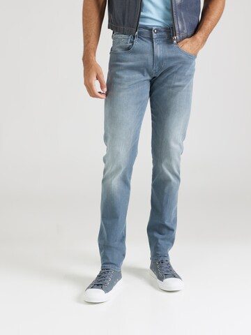 Coupe slim Jean 'Anbass' REPLAY en bleu : devant