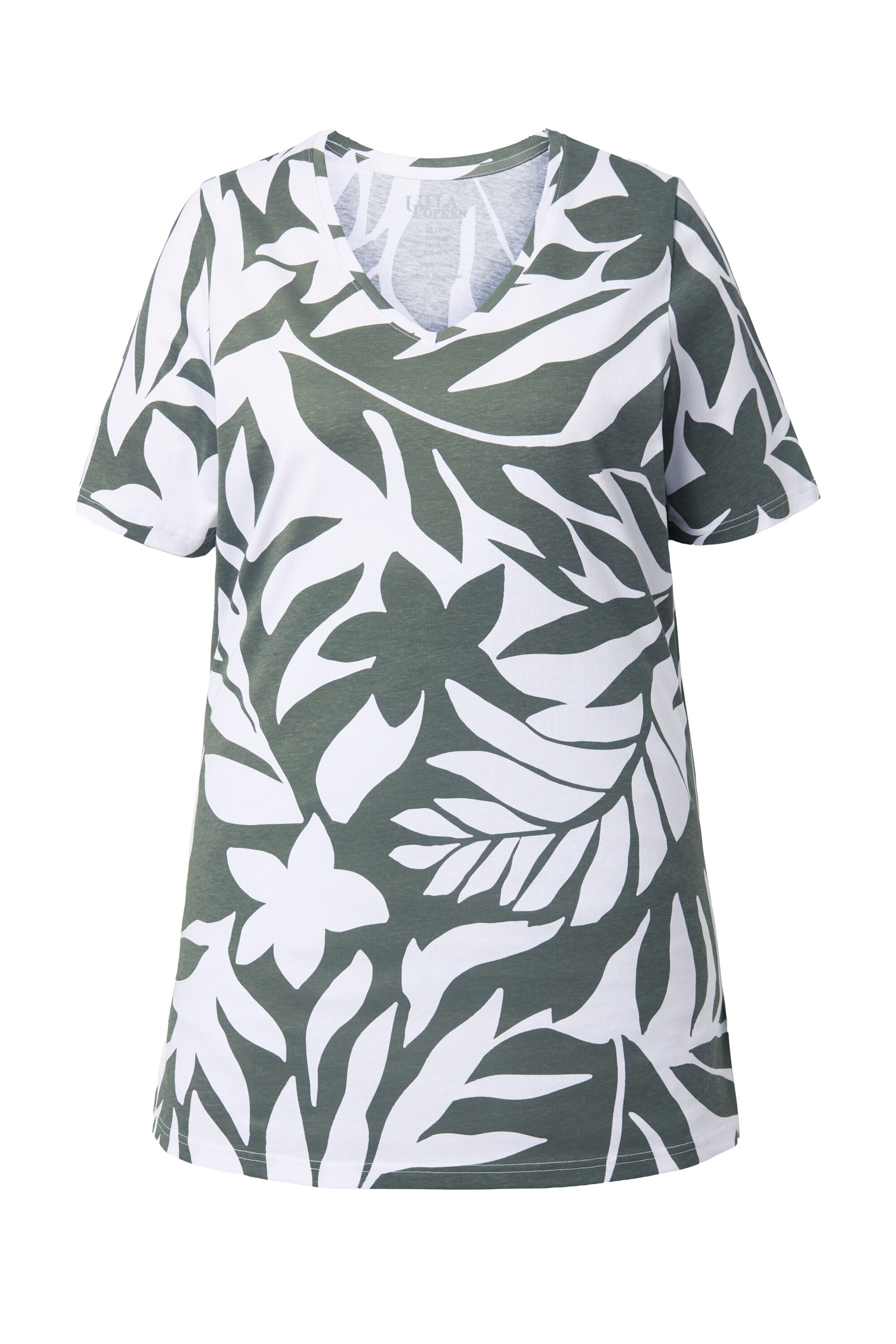 Ulla Popken Shirt in Groen: voorkant