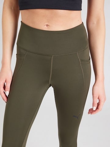 PUMA Skinny Παντελόνι φόρμας 'TAD ESSENTIAL' σε πράσινο
