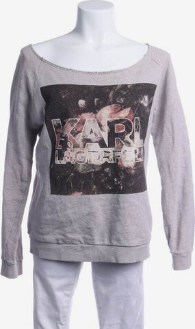 Karl Lagerfeld Sweatshirt & Zip-Up Hoodie in M in Grey: front