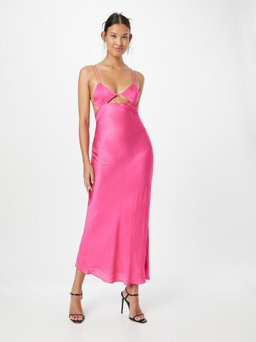 Bardot Evening Dress 'LUCIA' in Pink: front