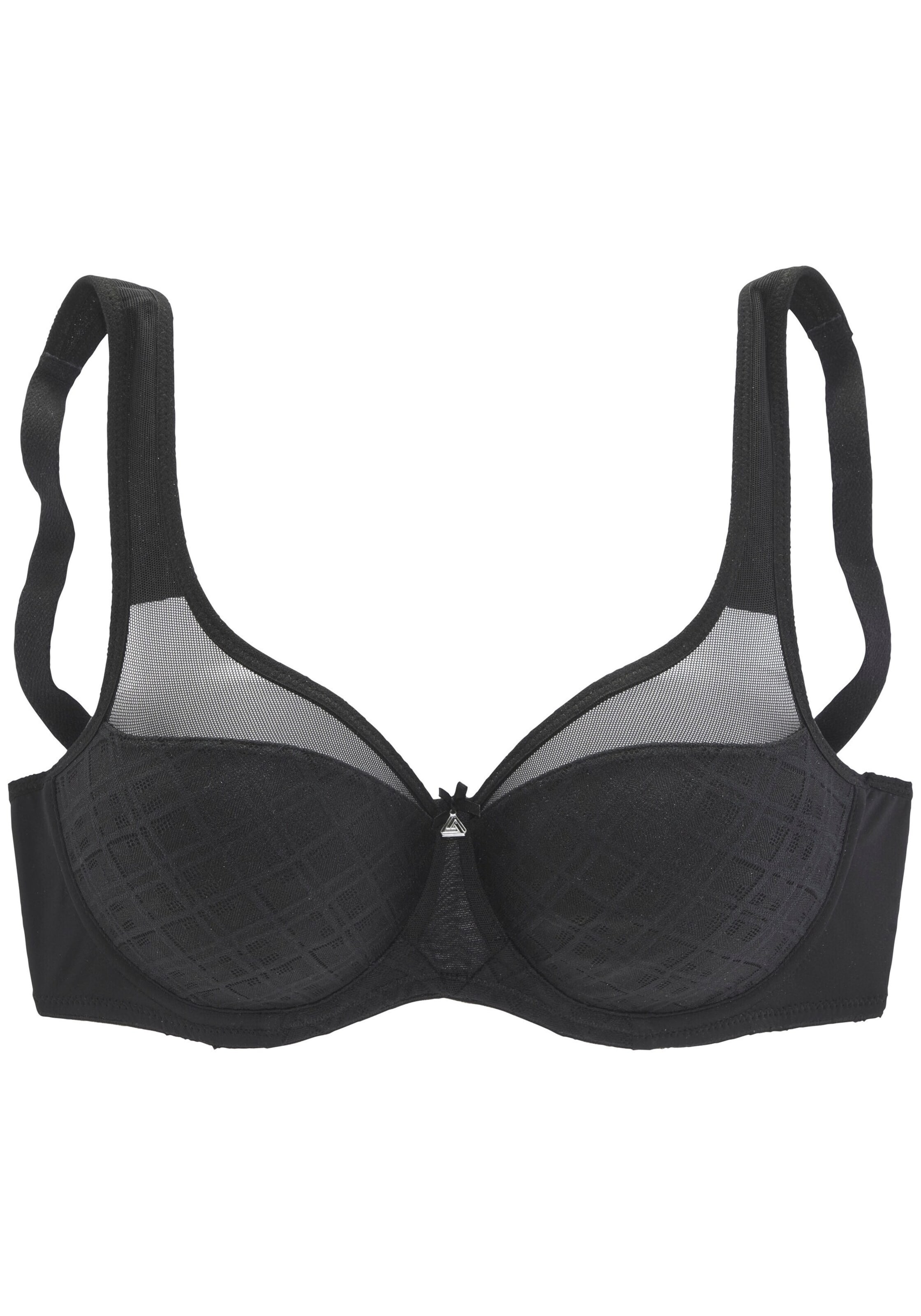 melns NUANCE Formu mazinošs Apjomu mazinošs krūšturis: no priekšpuses