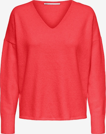 Pull-over 'RICA' ONLY en rouge : devant