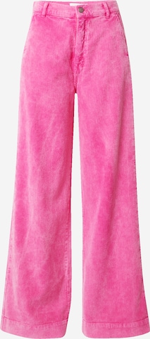 Summum Wide leg Broek in Roze: voorkant