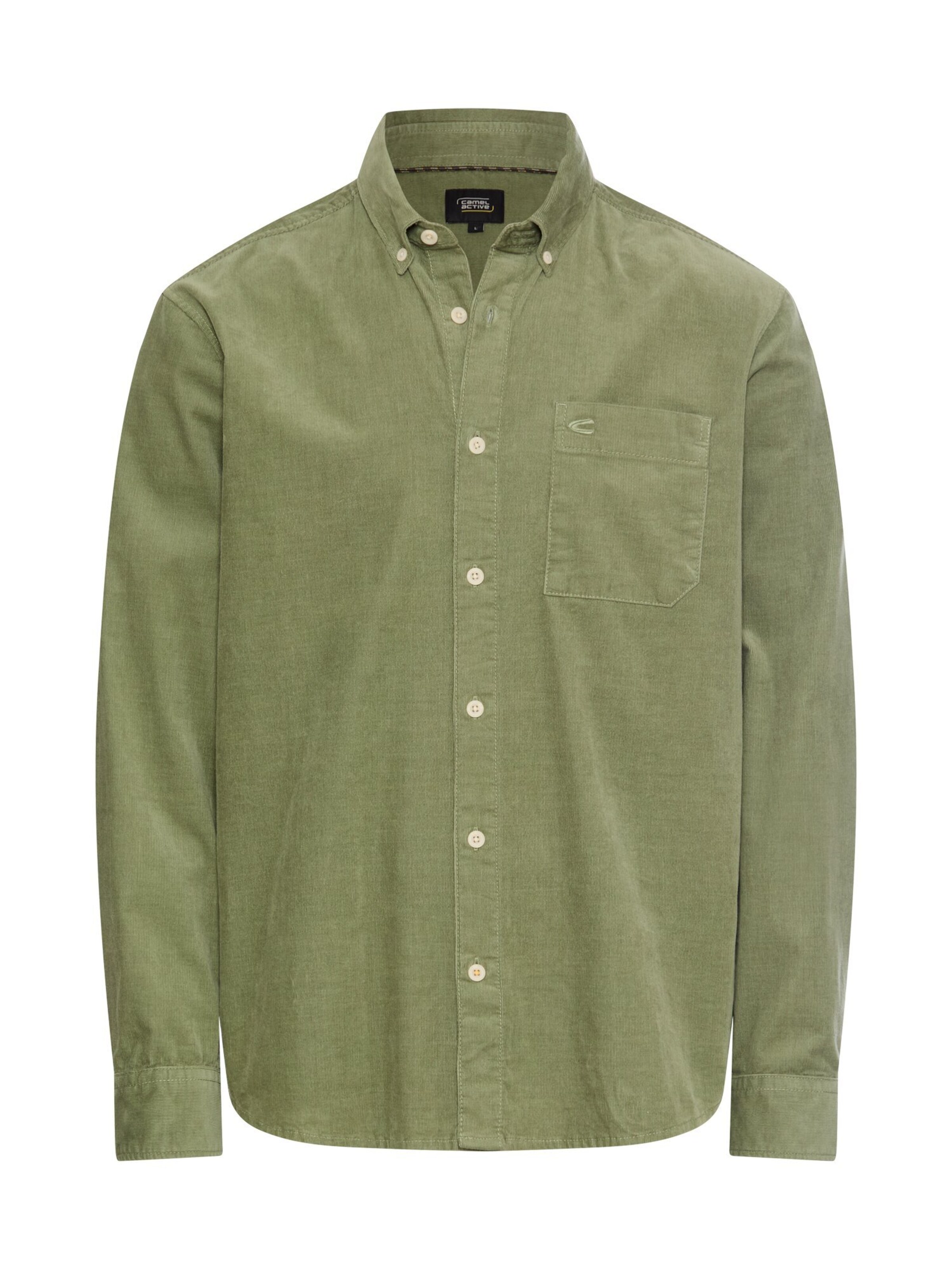 CAMEL ACTIVE Button Up Shirt in Green: front