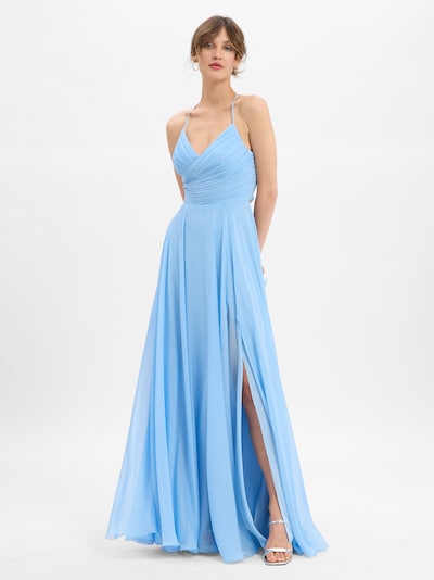 Marie Lund Robe de soirée en bleu clair, Vue avec produit