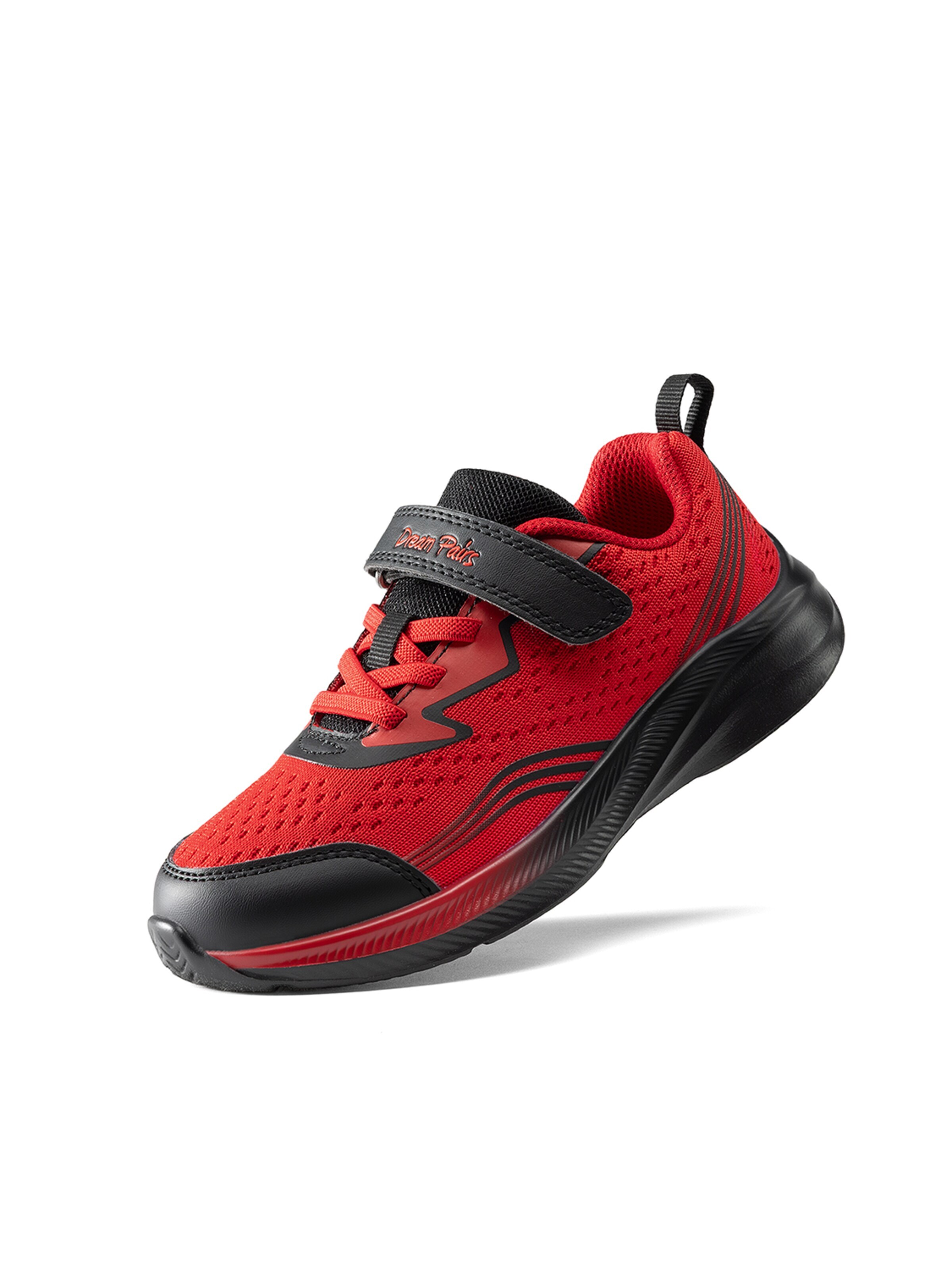 Baskets 'DREAM PAIRS Unsex Turnschuhe Jungen Mädchen Sportschuhe' Dream Pairs en rouge : devant