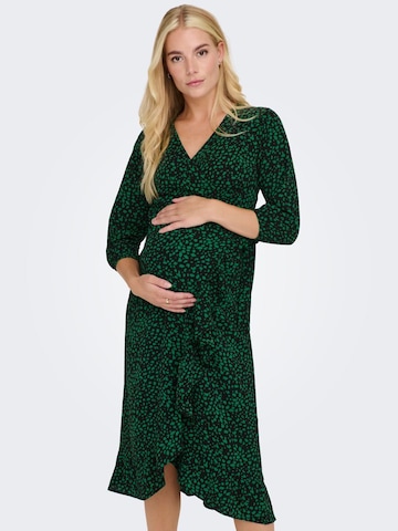 Only Maternity Dress in Green: front