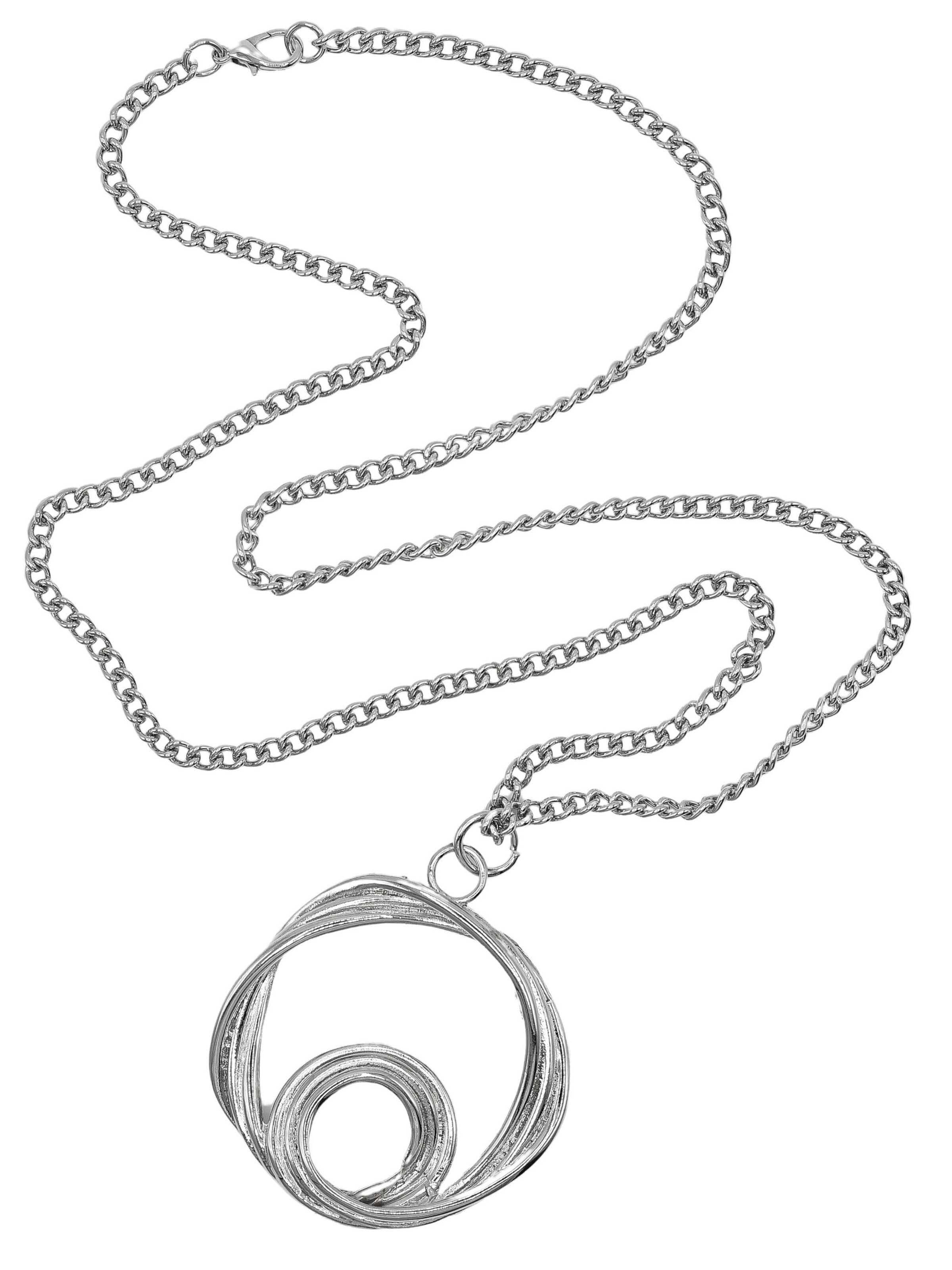 COLLEZIONE ALESSANDRO Necklace 'Flow' in Silver: front