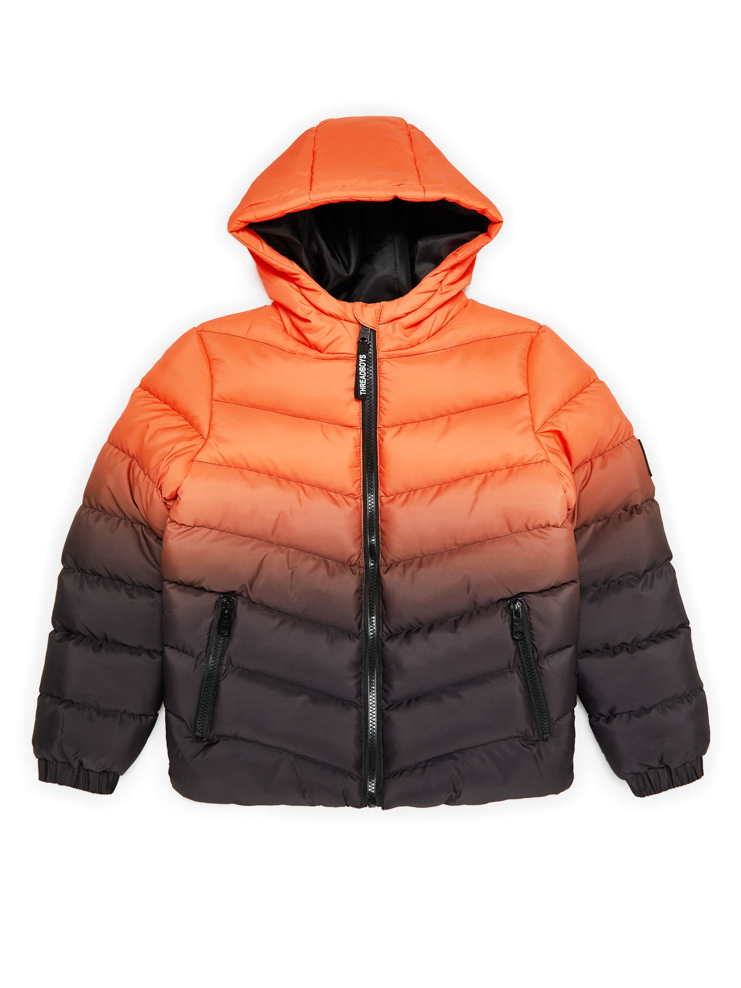 Threadboys Winterjas 'Ombre' in Oranje: voorkant